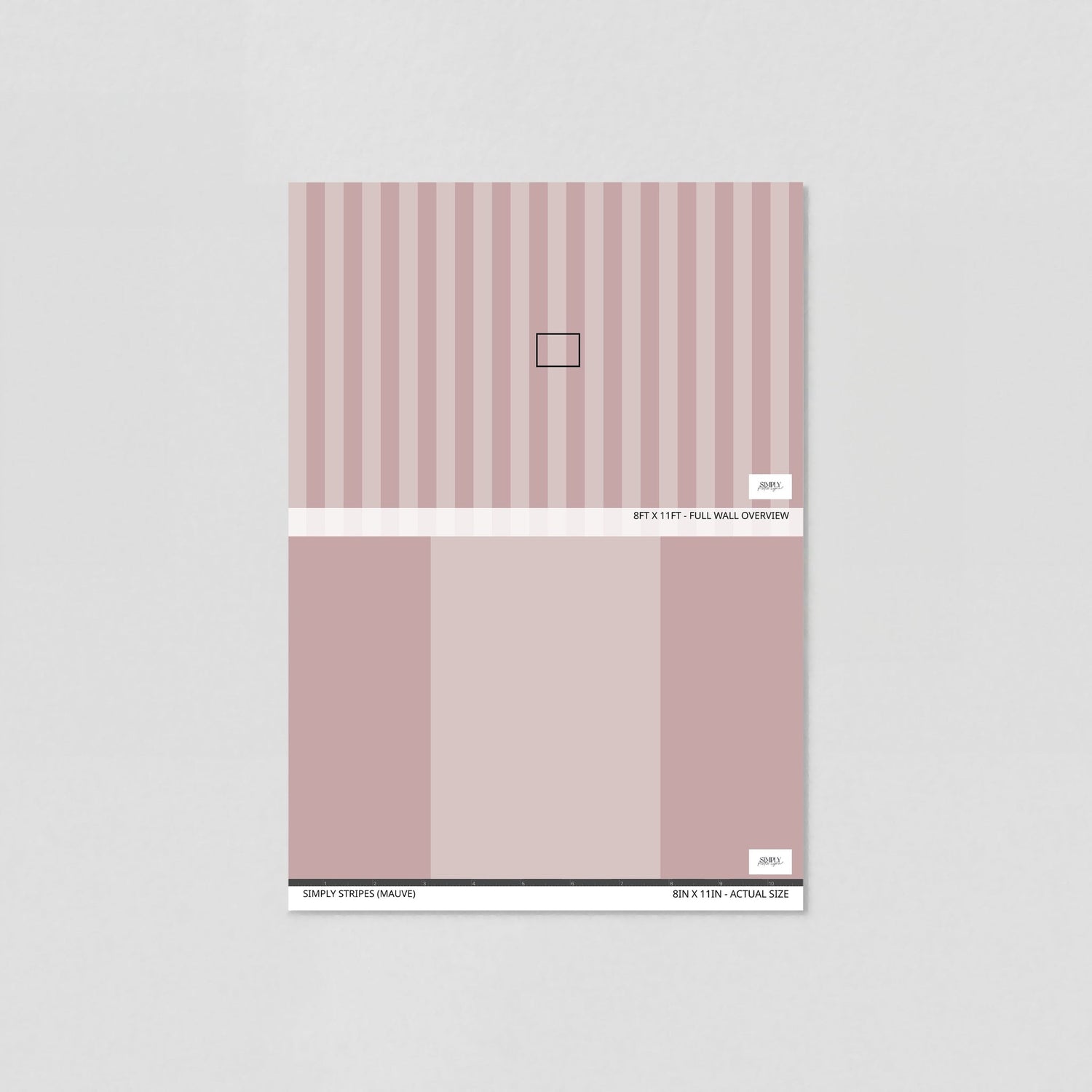 Simply Stripes (Mauve) Wallpaper