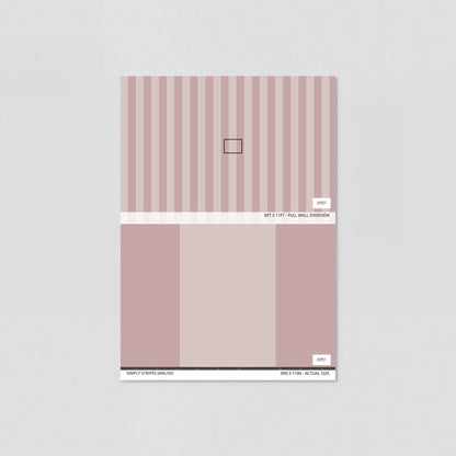 Simply Stripes (Mauve) Wallpaper