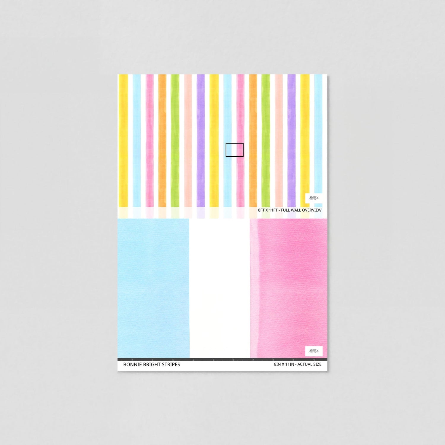 Bonnie Bright Stripes Wallpaper