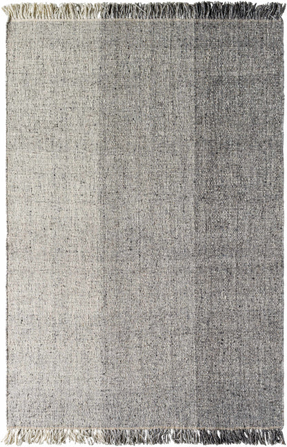 Penha Gray Monochrome Wool Area Rug - Clearance