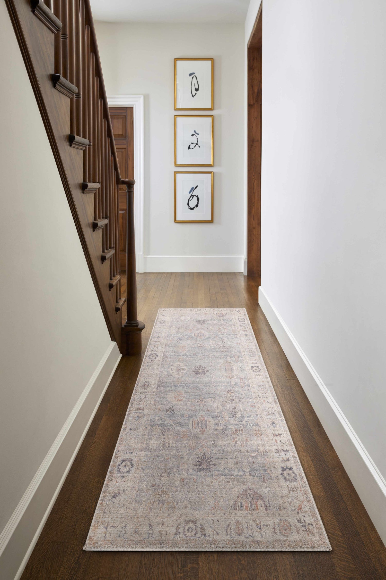 Marlene Damask Cream &amp; Blue Area Rug - Becki Owens x Livabliss