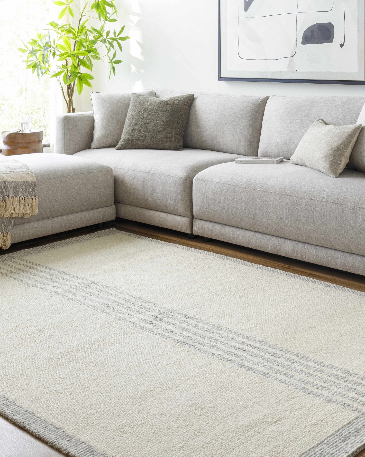 Ande Cream Area Rug - Clearance