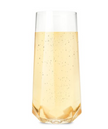 Seneca Crystal Faceted Stemless Flute Glasses