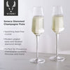 Seneca Crystal Champagne Flutes