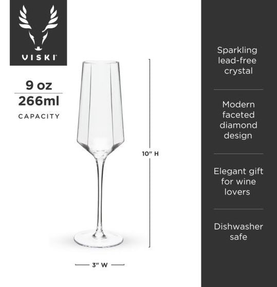 Seneca Crystal Champagne Flutes