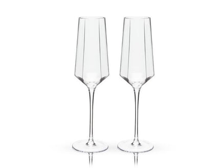 Seneca Crystal Champagne Flutes