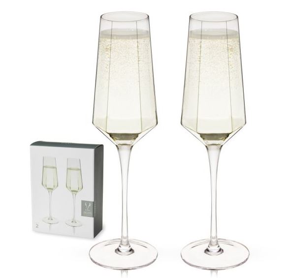 Seneca Crystal Champagne Flutes