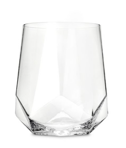 Seneca Crystal Faceted Wine Glasses