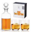 Raye Modern Crystal Liquor Decanter and Tumbler Set