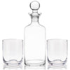 Raye Modern Crystal Liquor Decanter and Tumbler Set