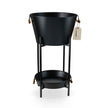 Black Beverage Tub with Stand & Tray