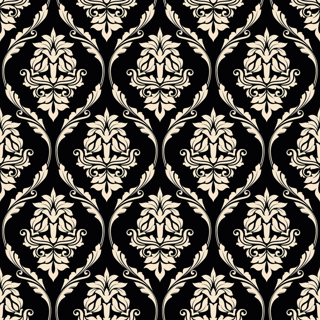 Farmhouse Revival (Black) Wallpaper