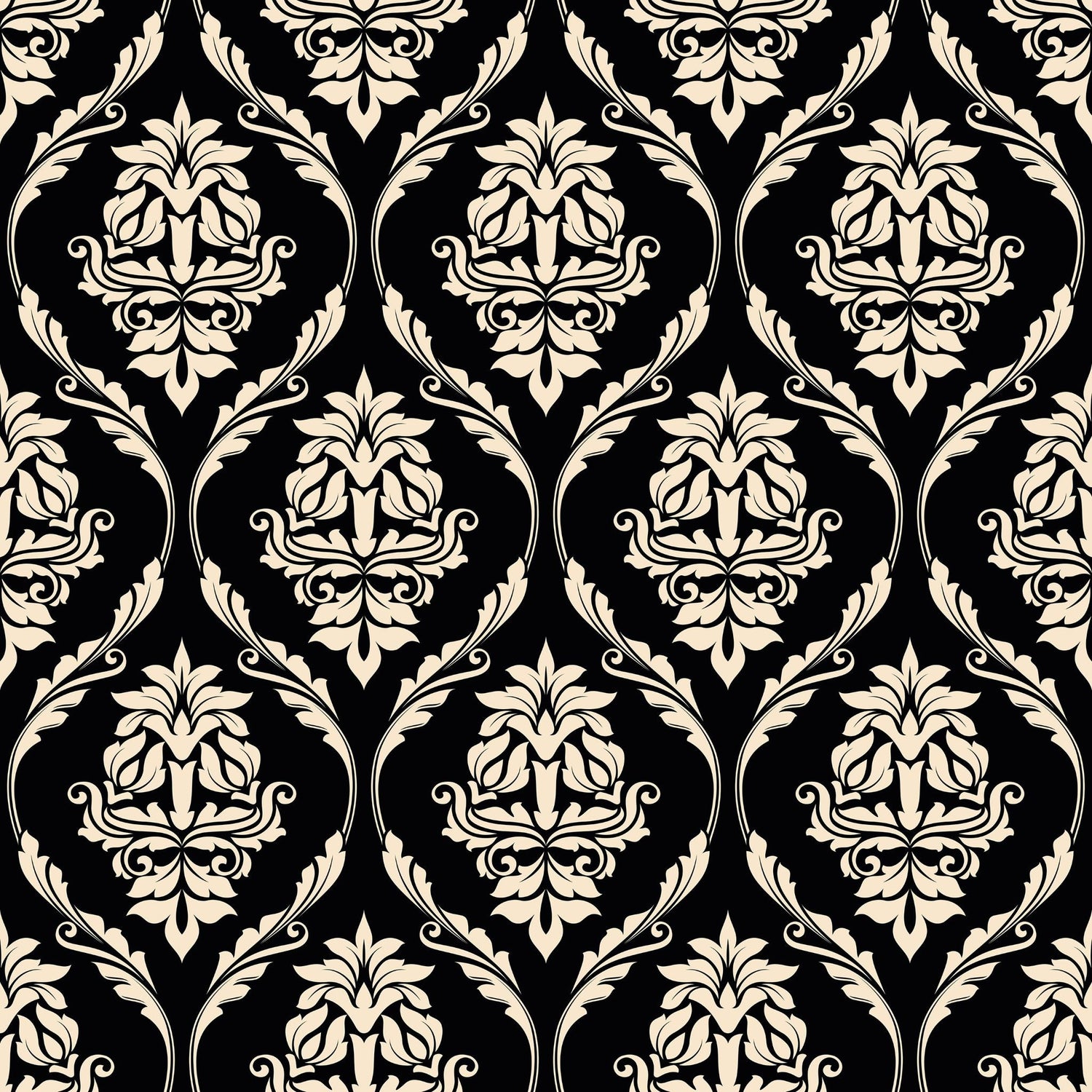 Farmhouse Revival (Black) Wallpaper