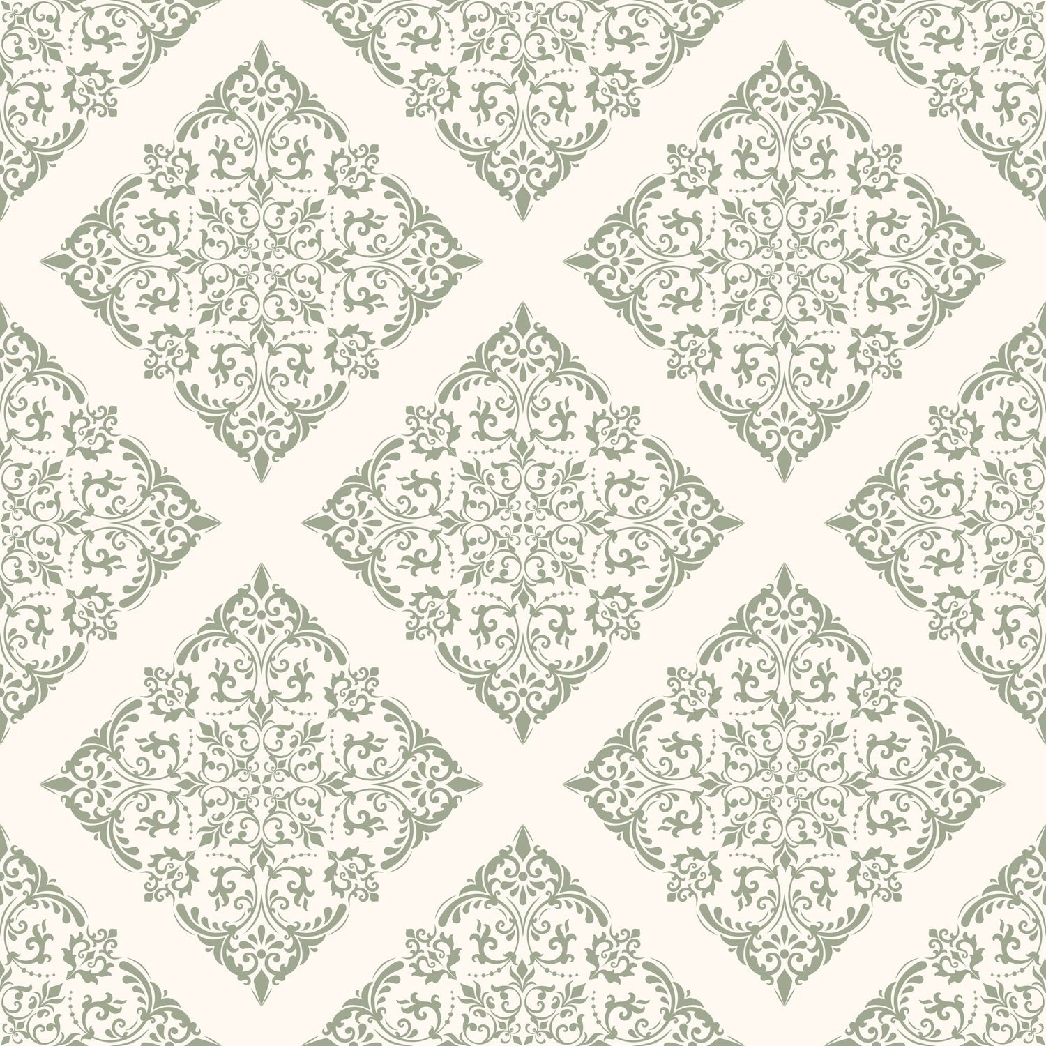 Thrifted Meadow (Sage) Wallpaper