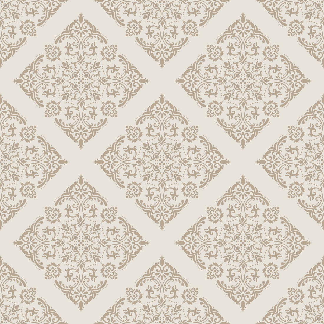 Thrifted Meadow (Tan) Wallpaper