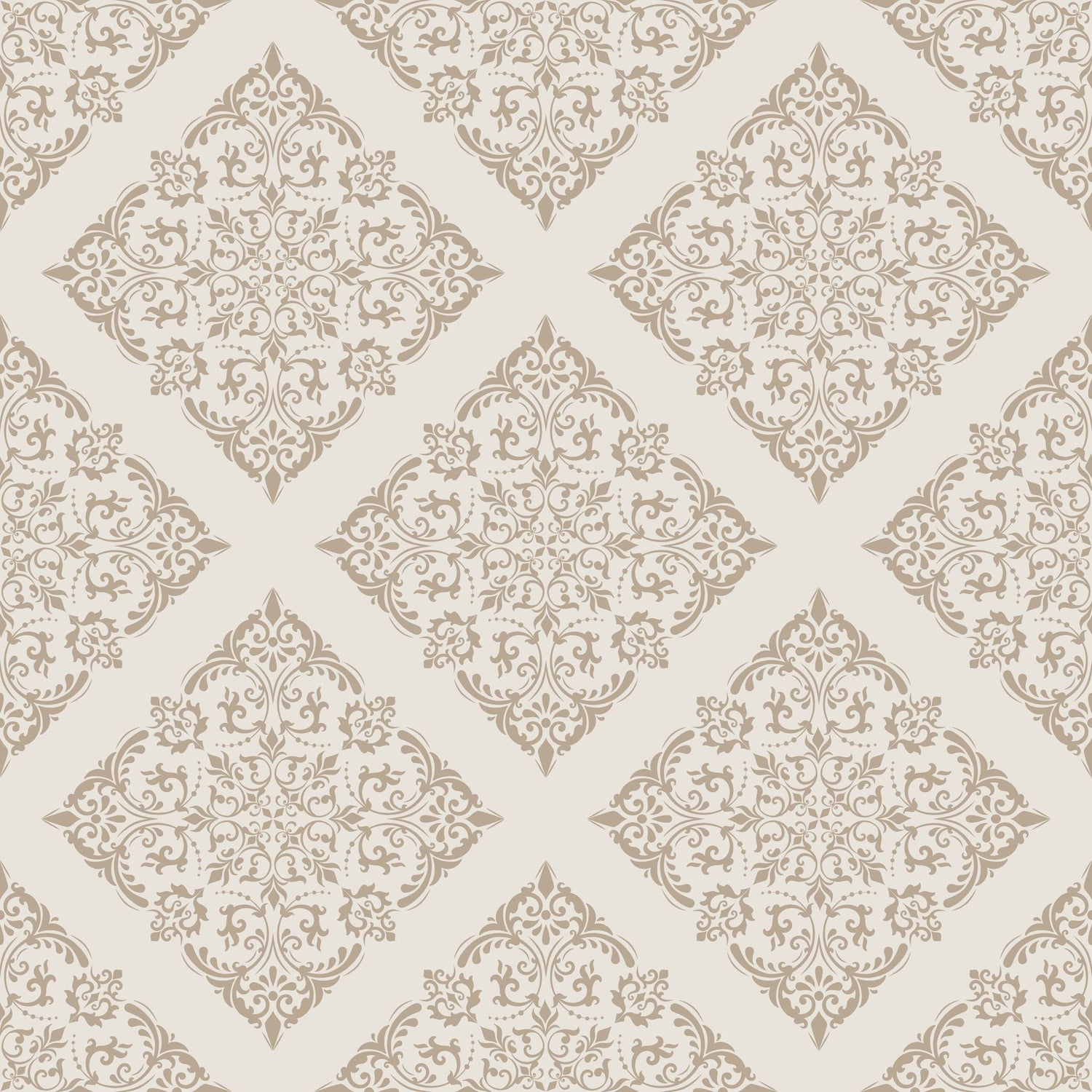 Thrifted Meadow (Tan) Wallpaper