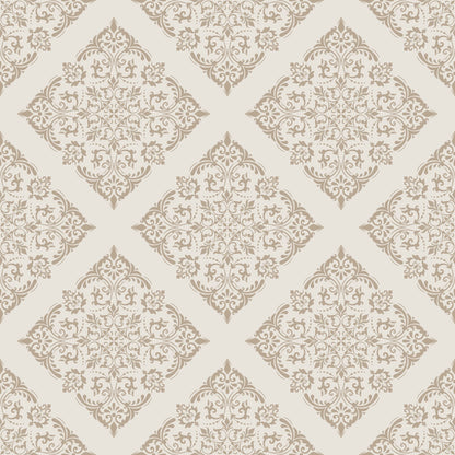 Thrifted Meadow (Tan) Wallpaper