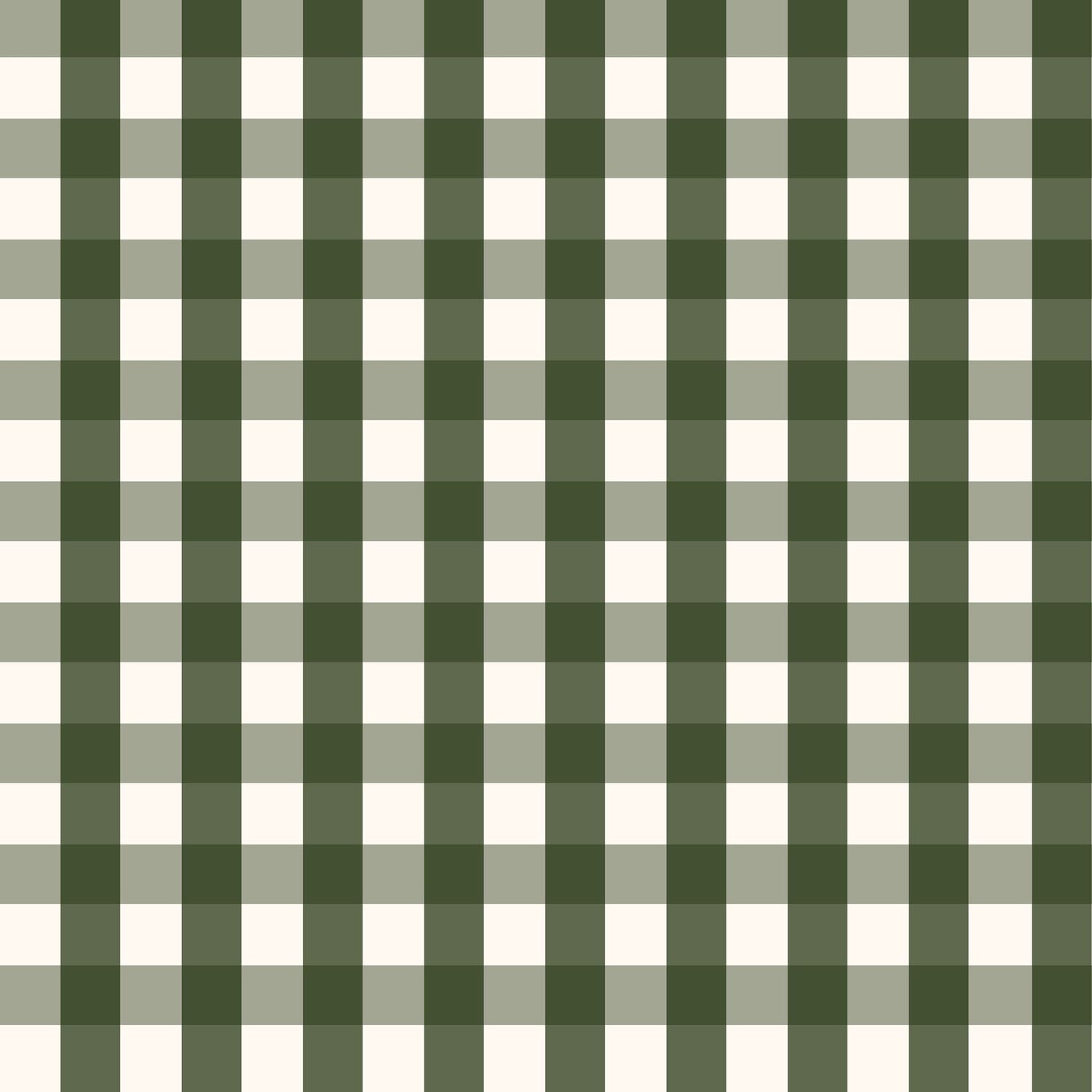 Willowside Gingham (Green) Wallpaper
