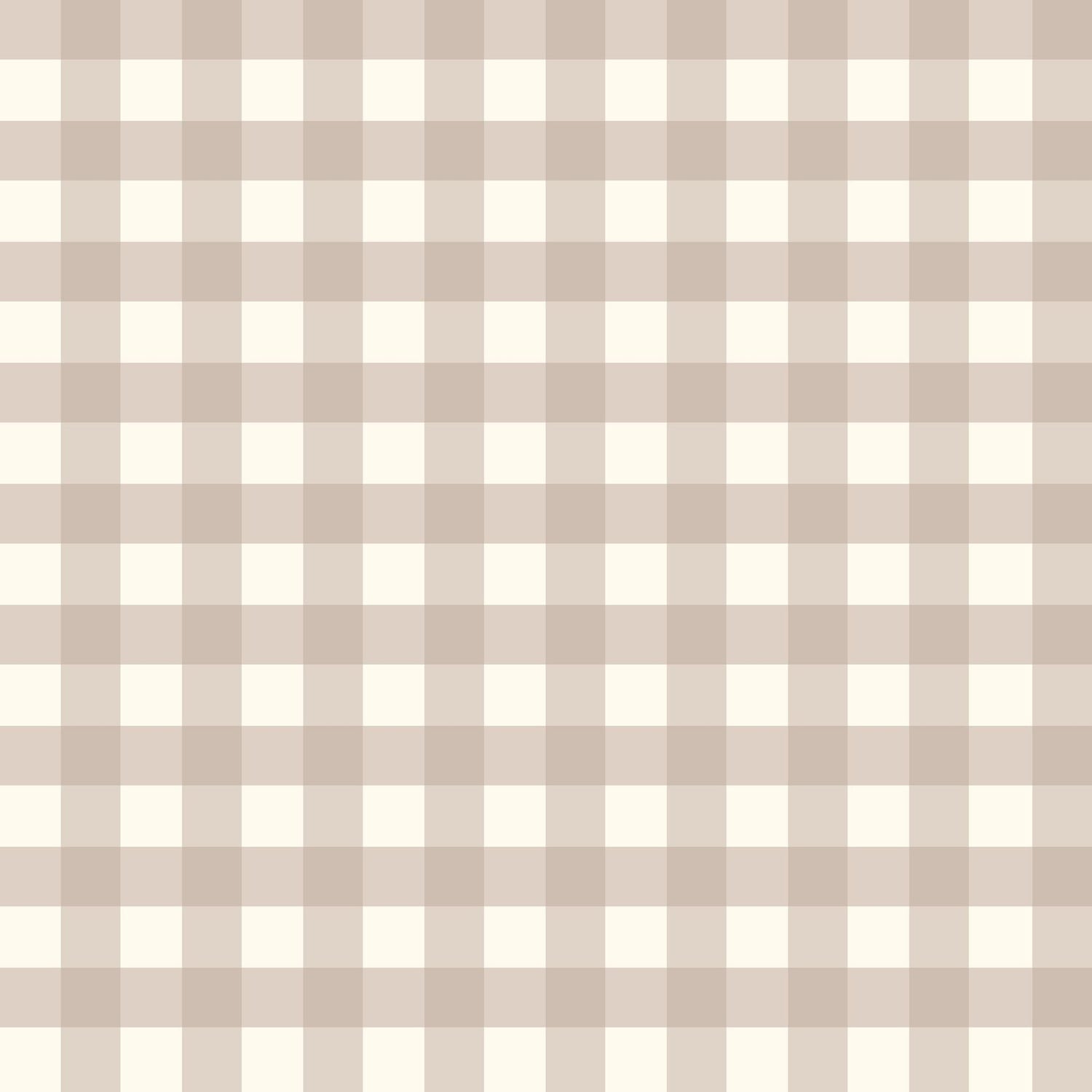 Willowside Gingham (Tan) Wallpaper