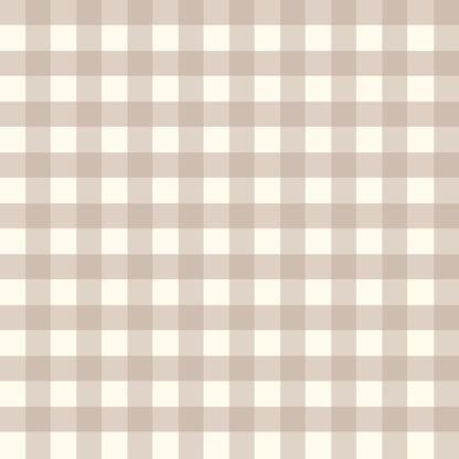 Willowside Gingham (Tan) Wallpaper
