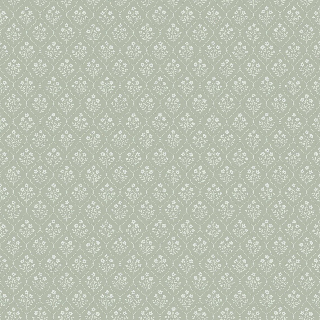 Sage Trellis Wallpaper