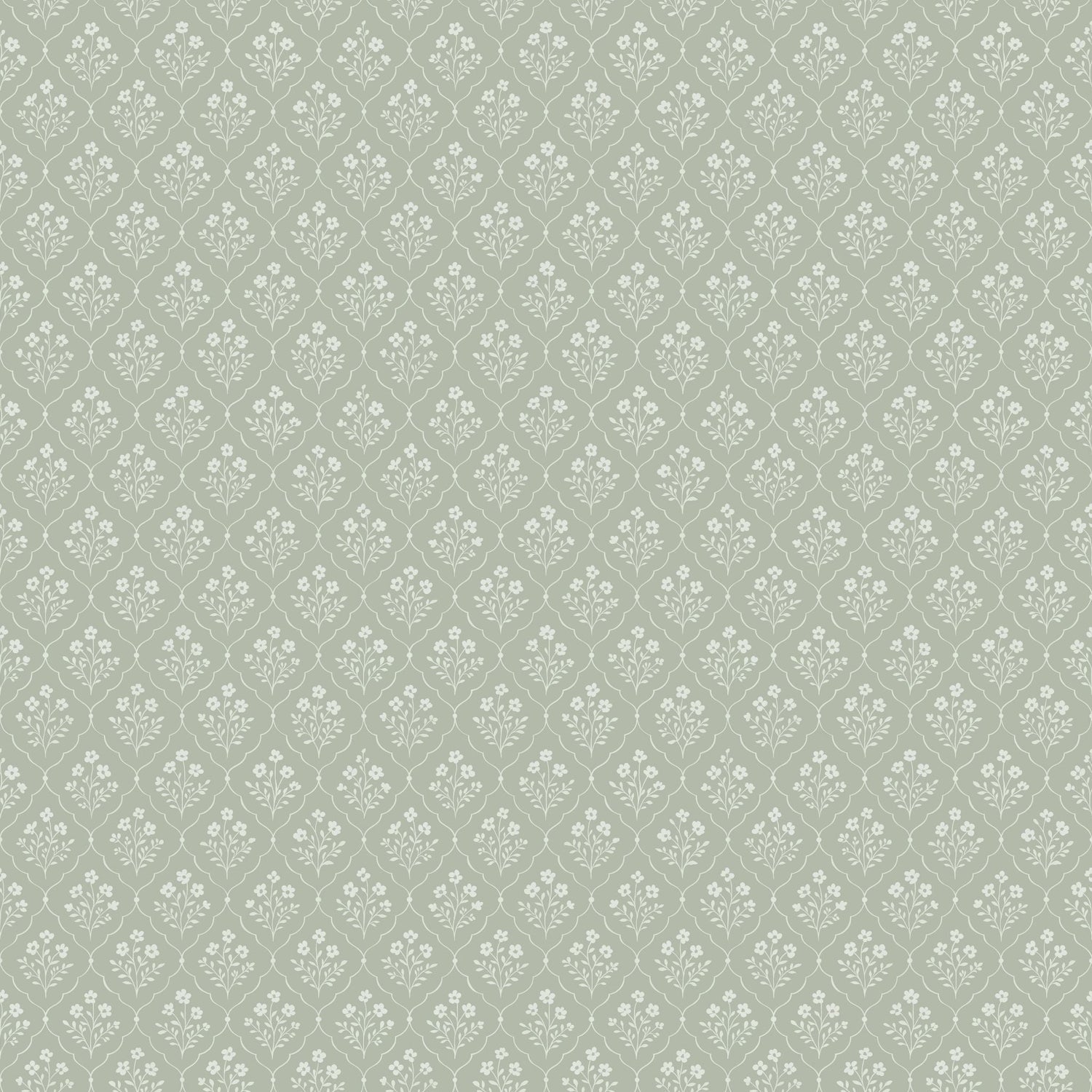 Sage Trellis Wallpaper