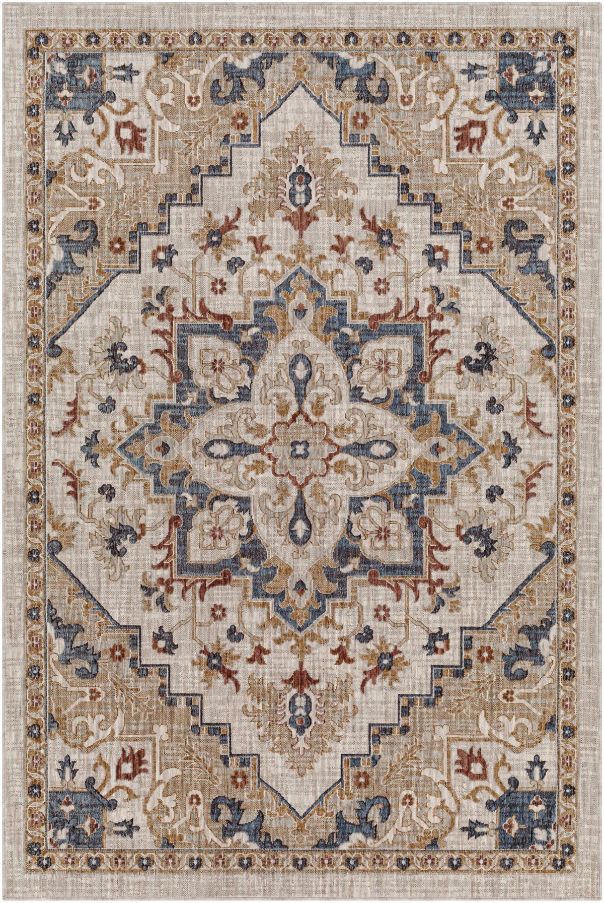 Lewa Cream Outdoor Area Rug - Clearance