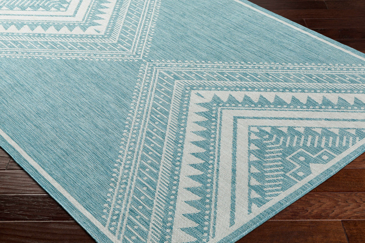 Deana Blue Outdoor Area Rug - Clearance