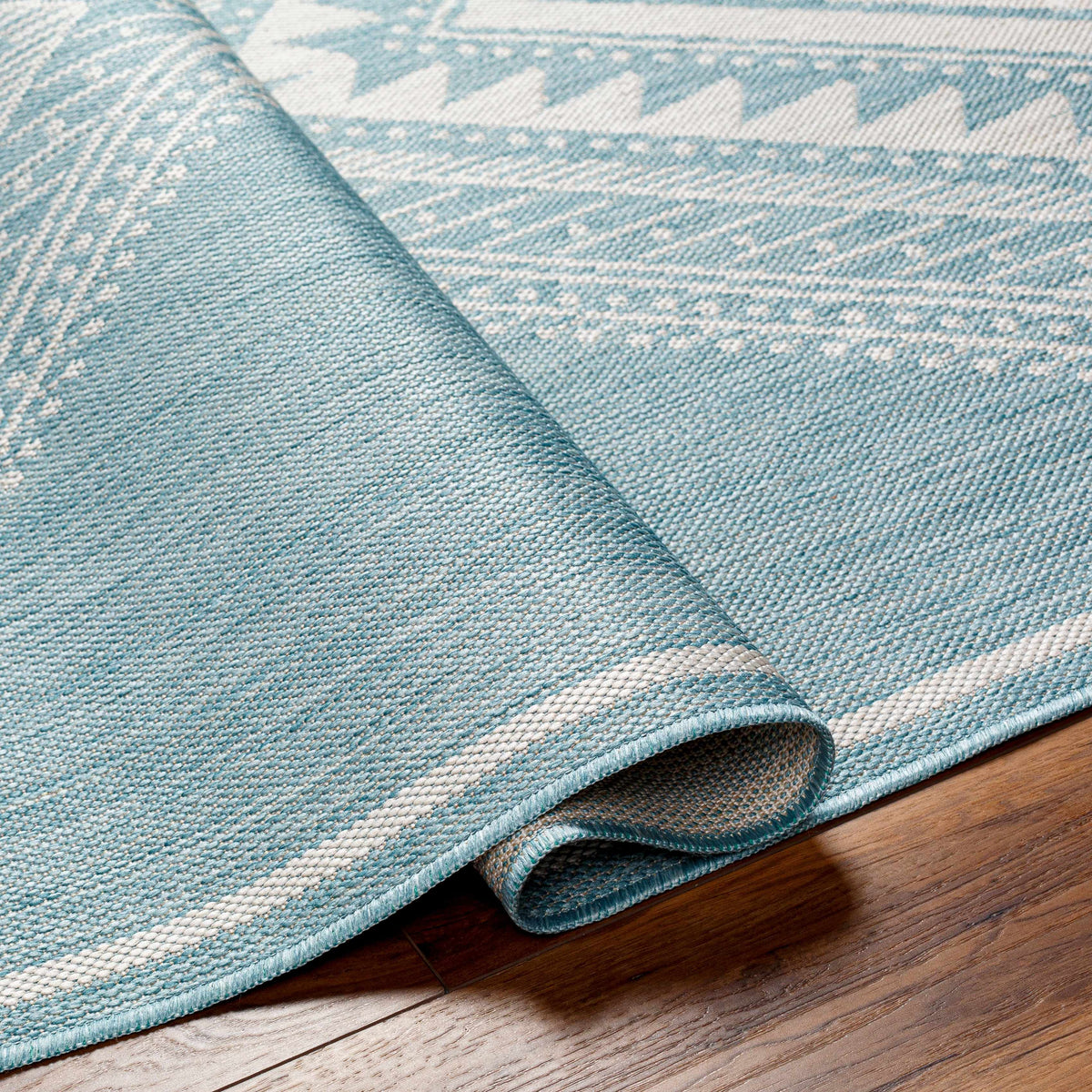 Deana Blue Outdoor Area Rug - Clearance