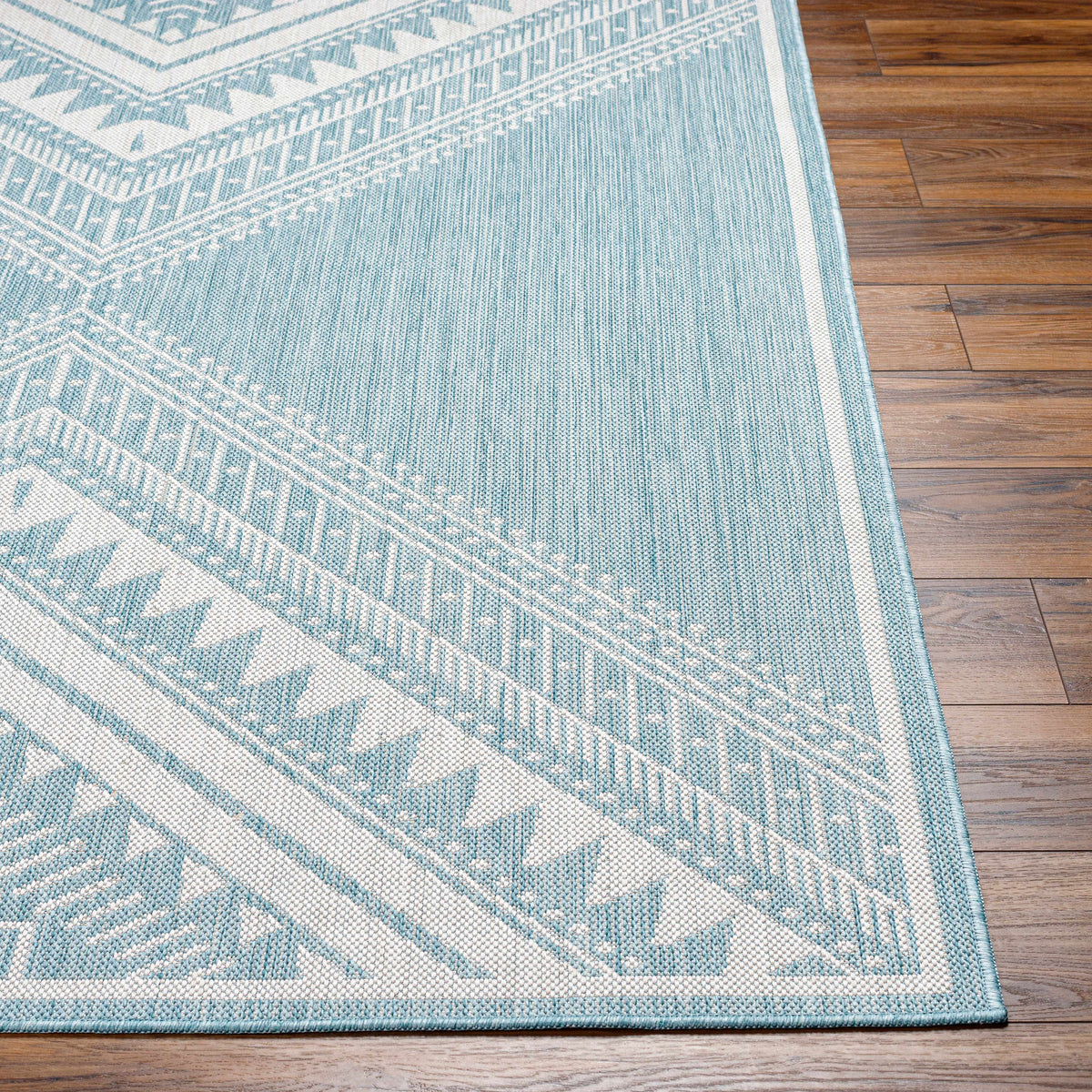 Deana Blue Outdoor Area Rug - Clearance