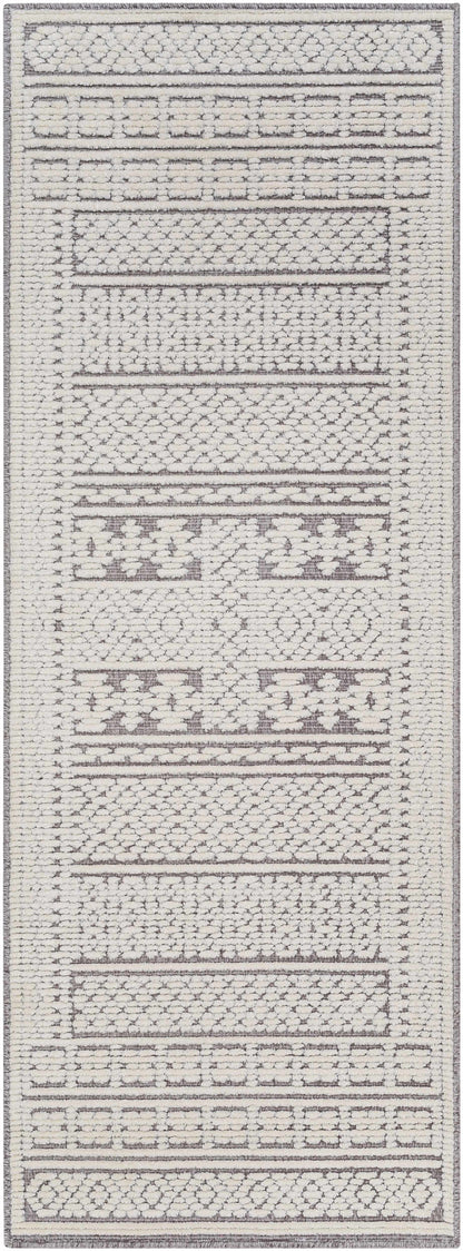 Bahar Cream &amp; Gray Washable Area Rug - Limited Edition