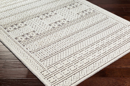 Bahar Cream &amp; Gray Washable Area Rug - Limited Edition