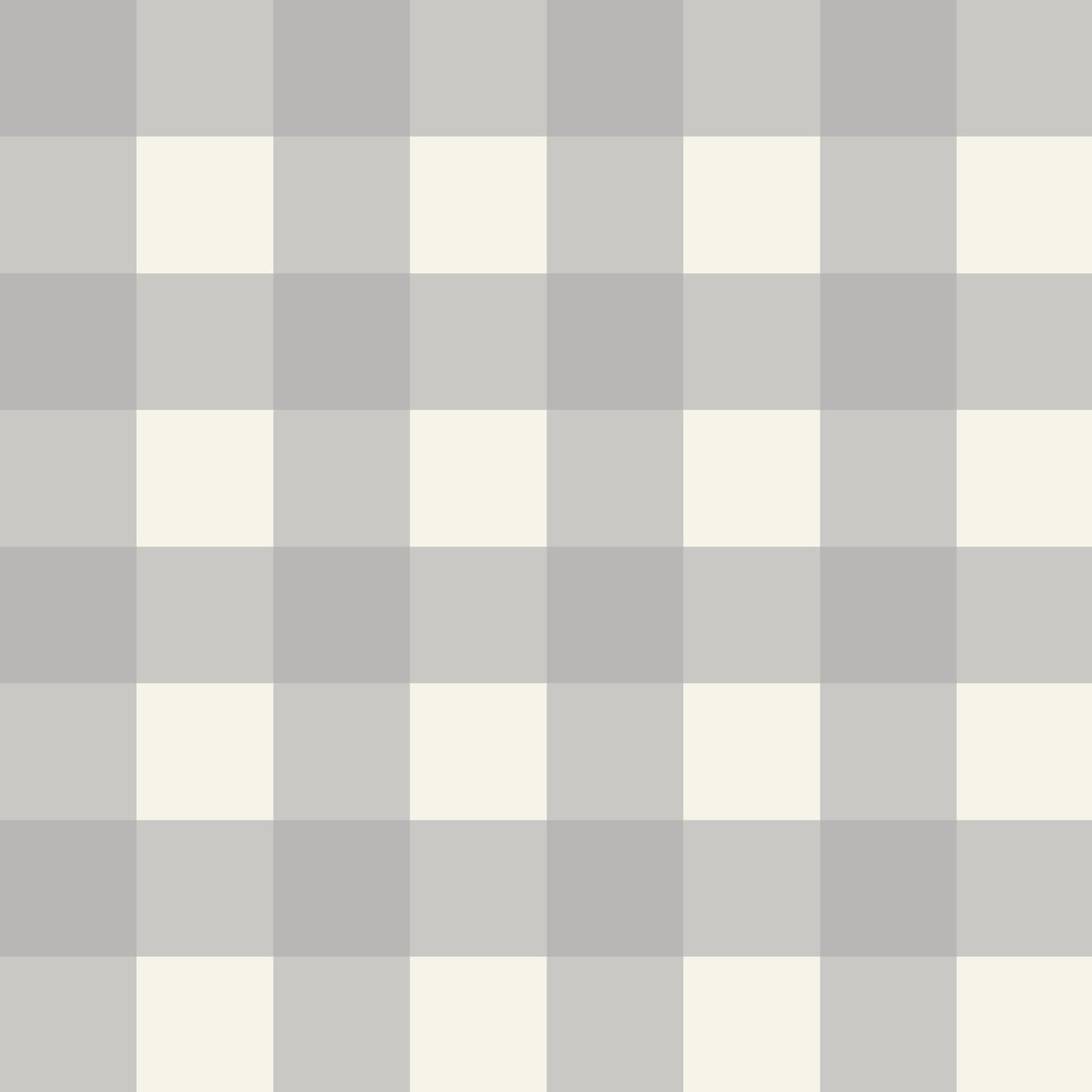 Simply Gingham Large (Gray) Wallpaper