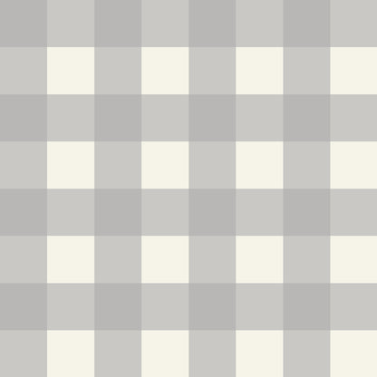 Simply Gingham Large (Gray) Wallpaper