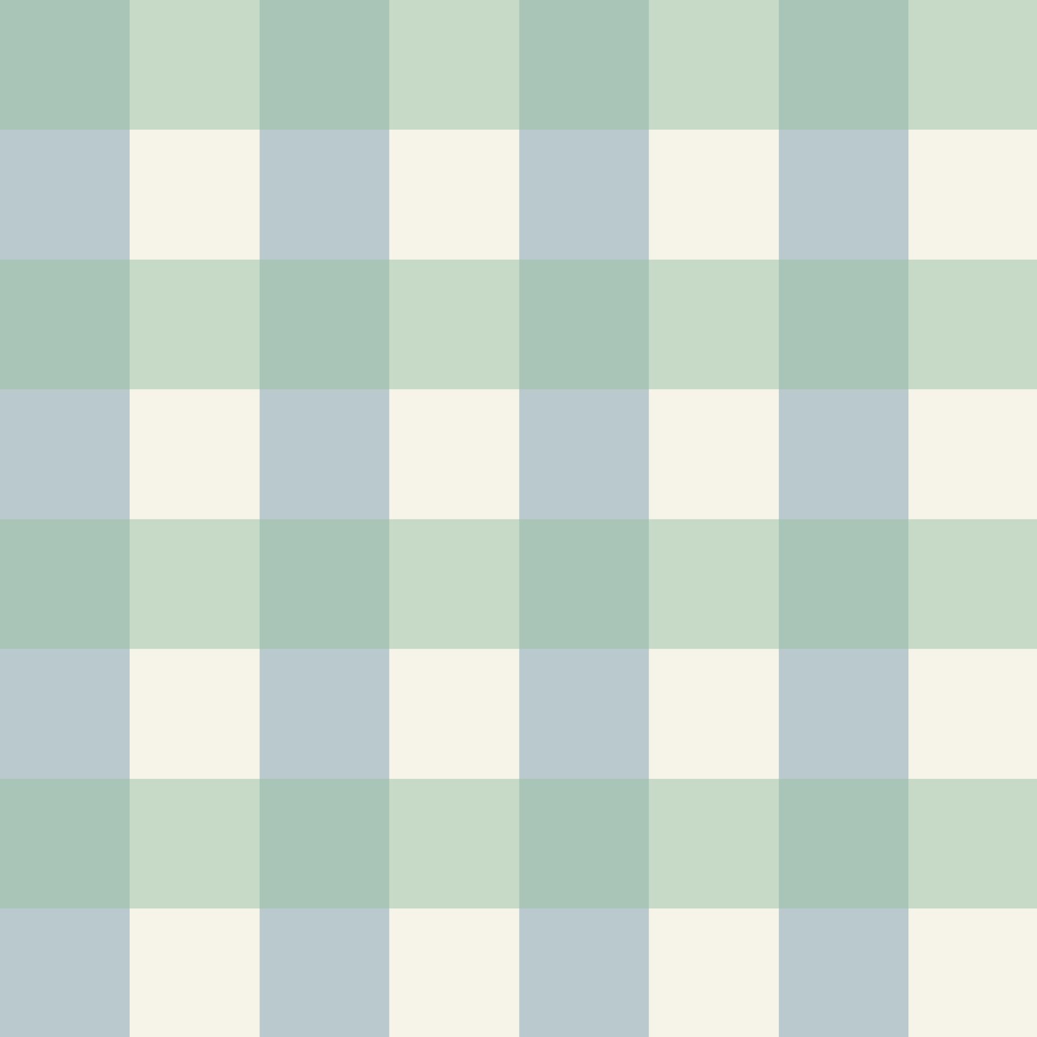 Simply Gingham Large (Green &amp; Blue) Wallpaper