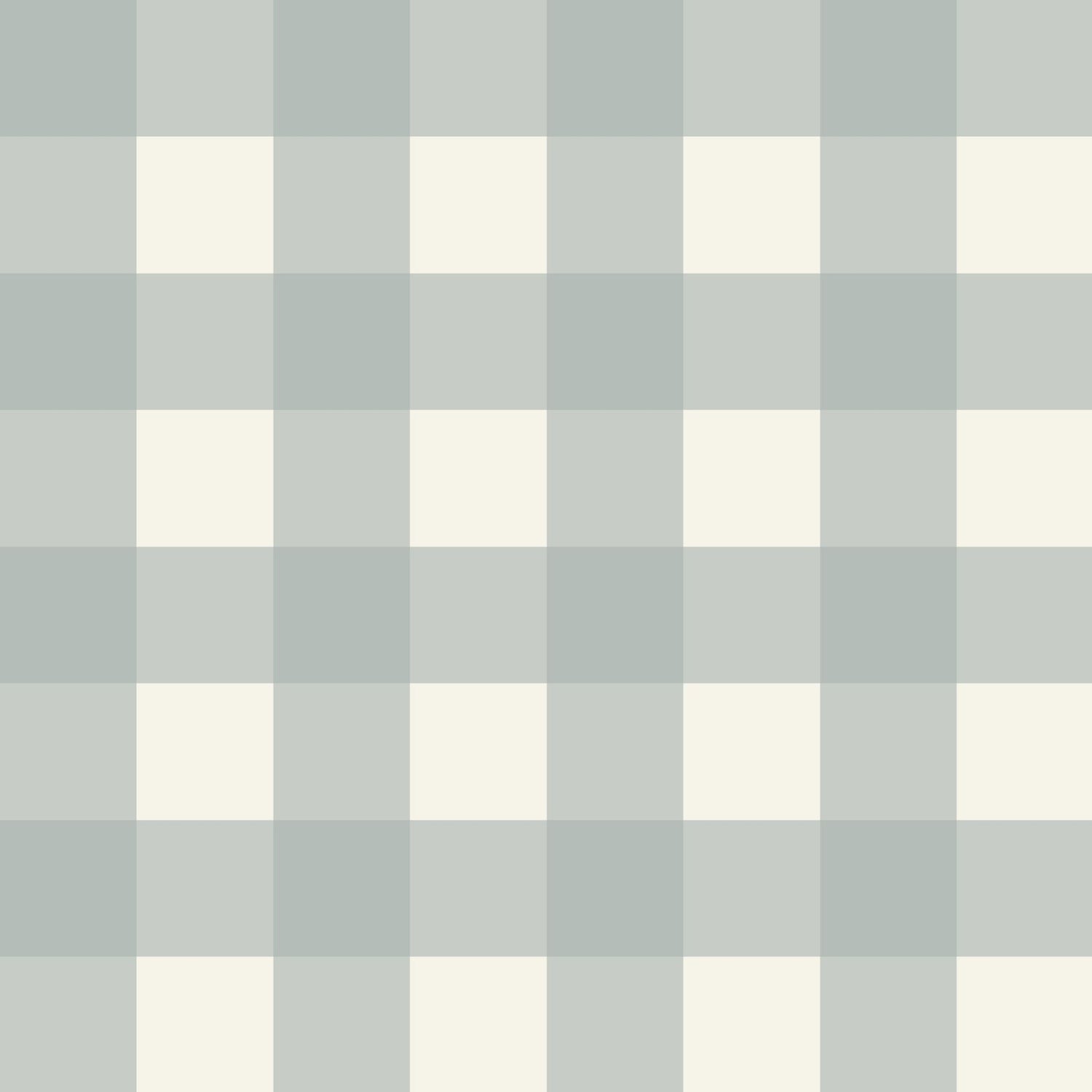 Simply Gingham Large (Light Teal) Wallpaper