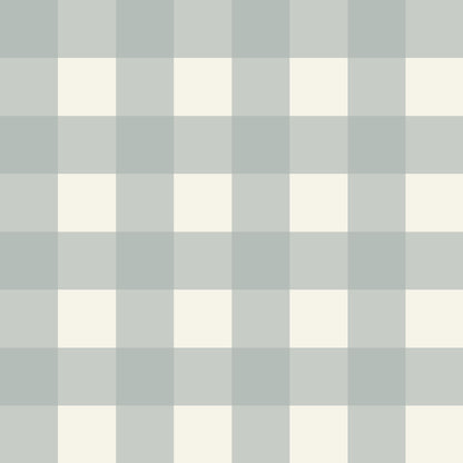 Simply Gingham Large (Light Teal) Wallpaper