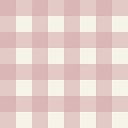 Simply Gingham Large (Mauve) Wallpaper