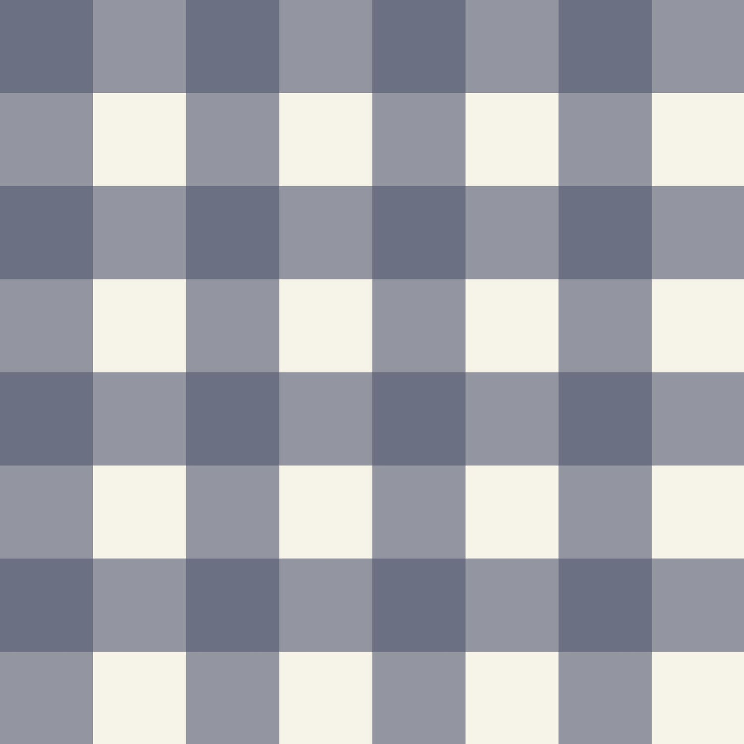 Simply Gingham Large (Navy) Wallpaper