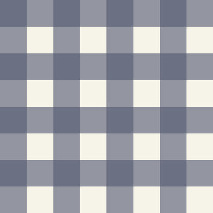 Simply Gingham Large (Navy) Wallpaper