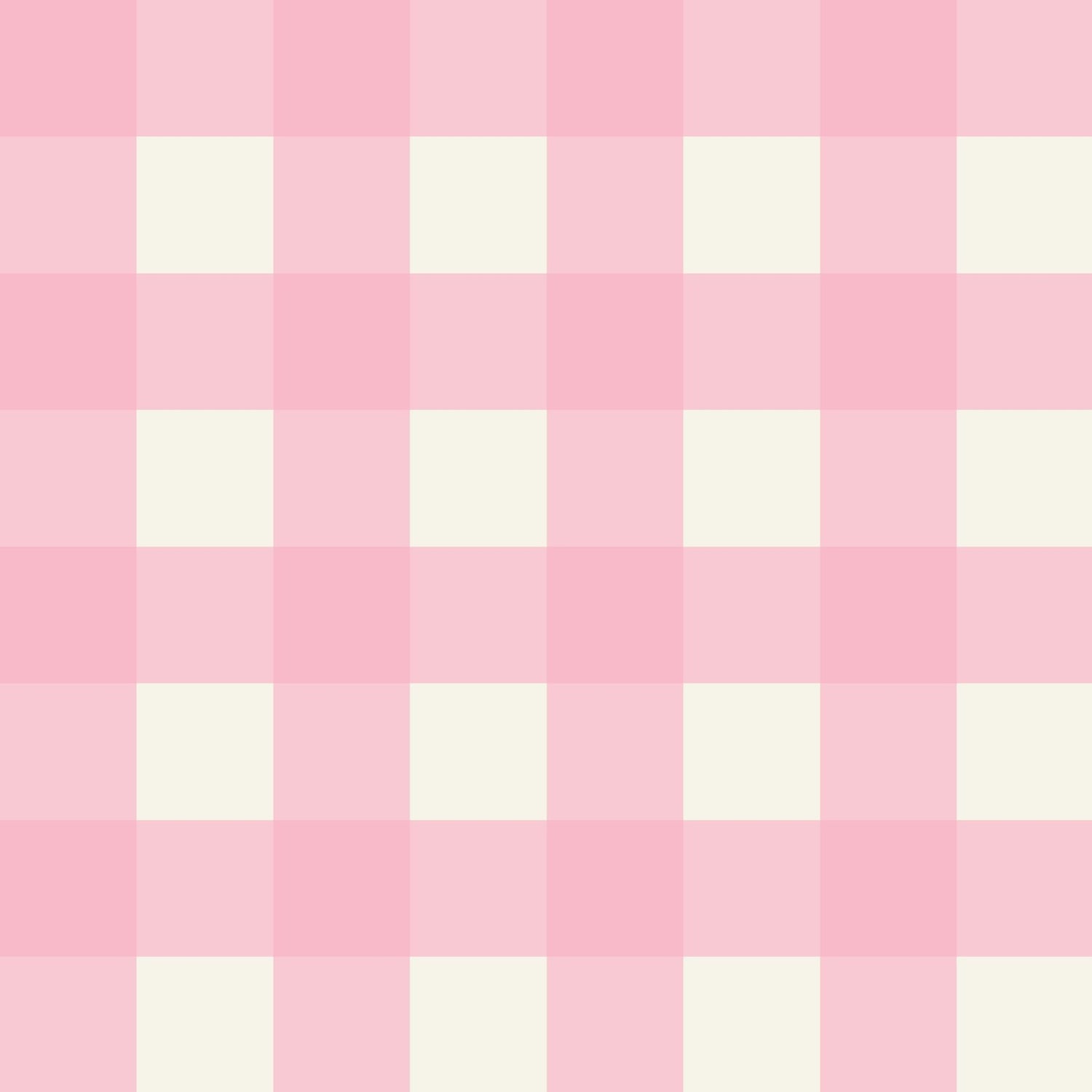 Simply Gingham Large (Pink) Wallpaper