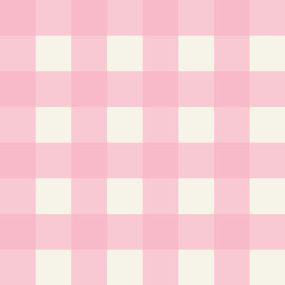 Simply Gingham Large (Pink) Wallpaper