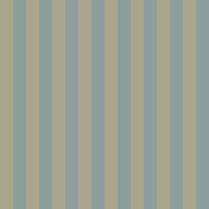 Simply Stripes (Blue &amp; Olive) Wallpaper