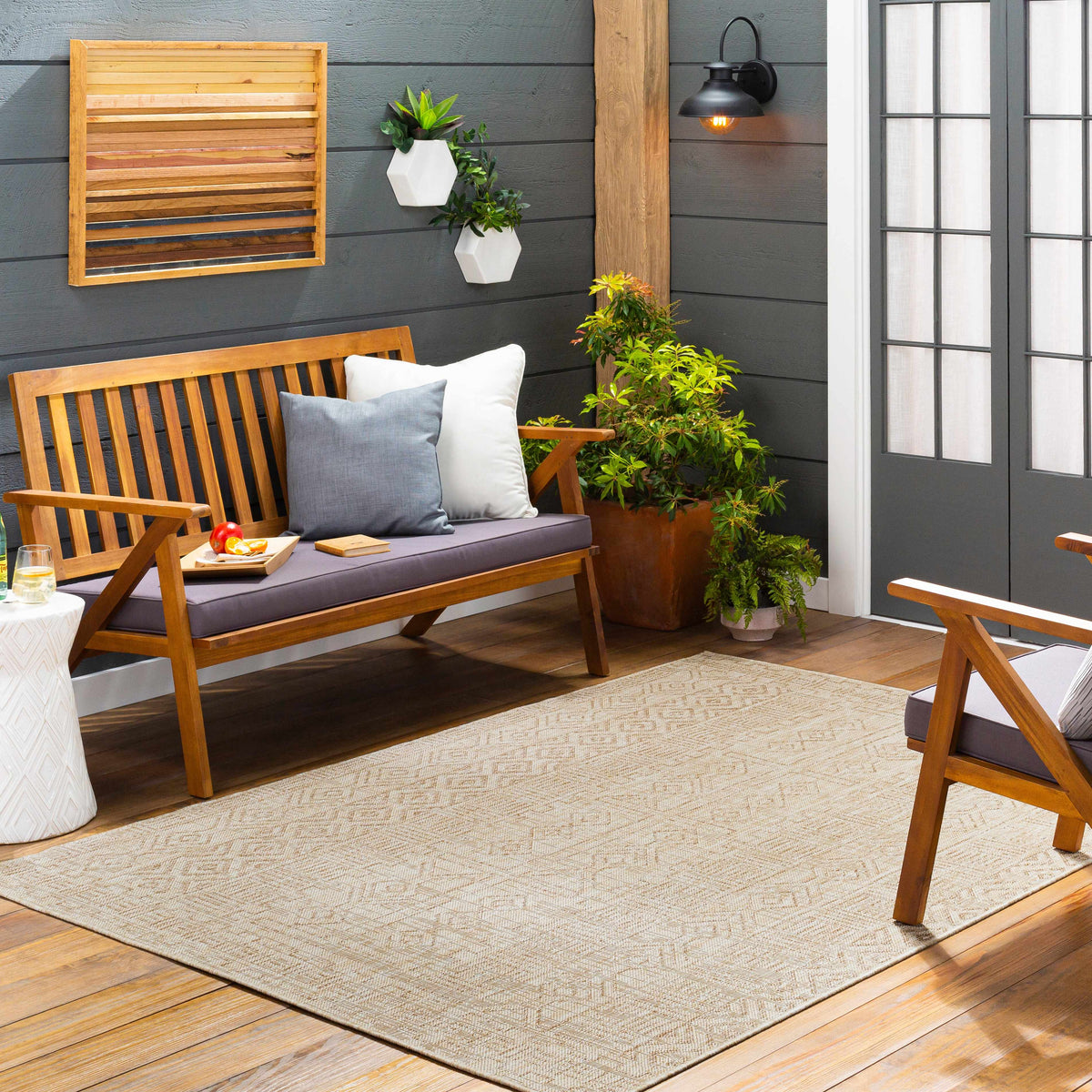 Epson Beige Indoor &amp; Outdoor Rug - Clearance