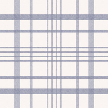 Ashford Plaid (Blue) Wallpaper