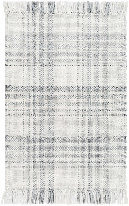 Inara Gray Plaid Area Rug - Clearance