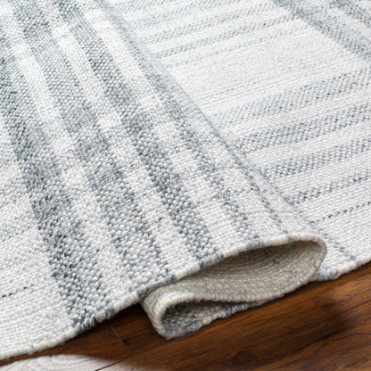 Inara Gray Plaid Area Rug - Clearance