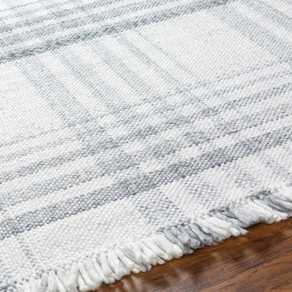 Inara Gray Plaid Area Rug - Clearance