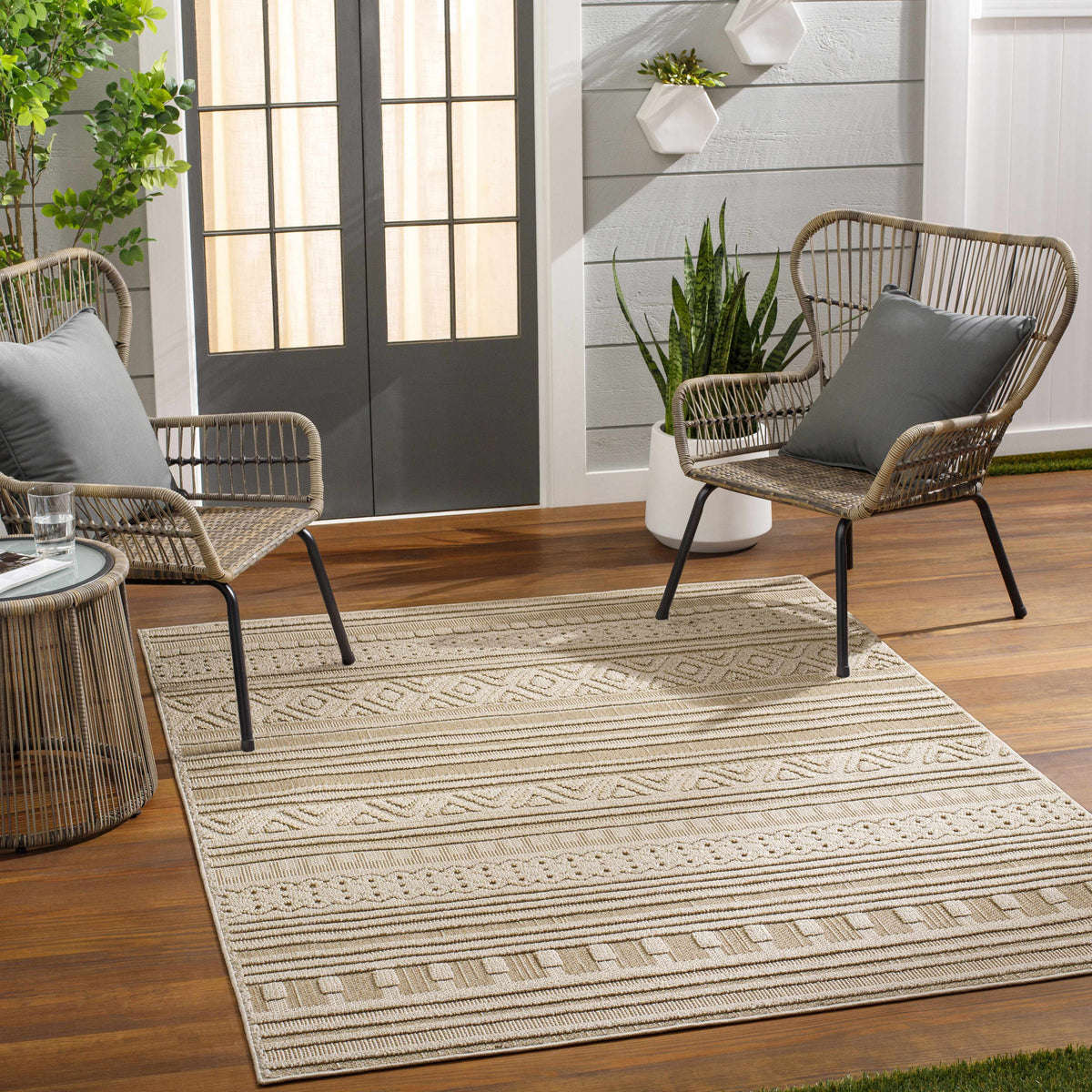 Kojo Lambswool Outdoor Area Rug - Clearance