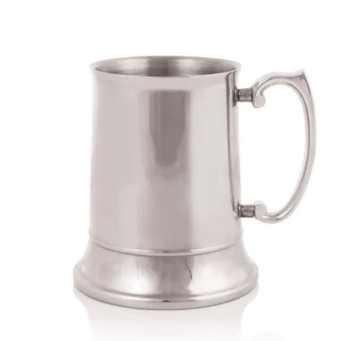 Beer Stein in Stainless Steel